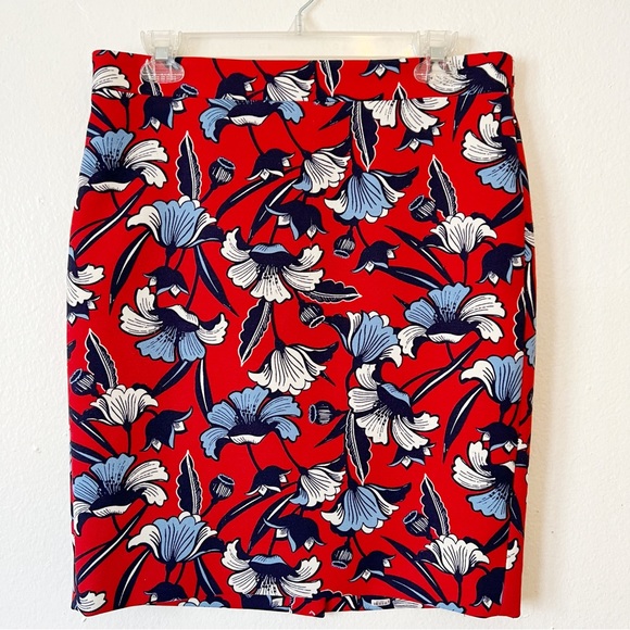 J. Crew Factory Floral Pencil Skirt - Picture 2 of 11